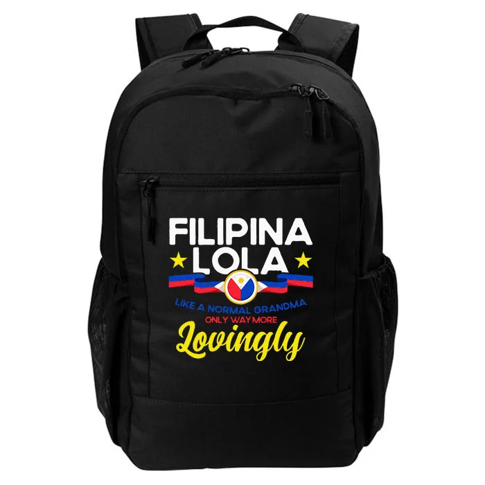 Philippine Flag Filipina Lola Grandma Pinay Filipina Daily Commute Backpack