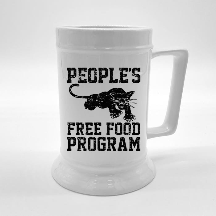 PeopleS Free Food Program Front & Back Beer Stein