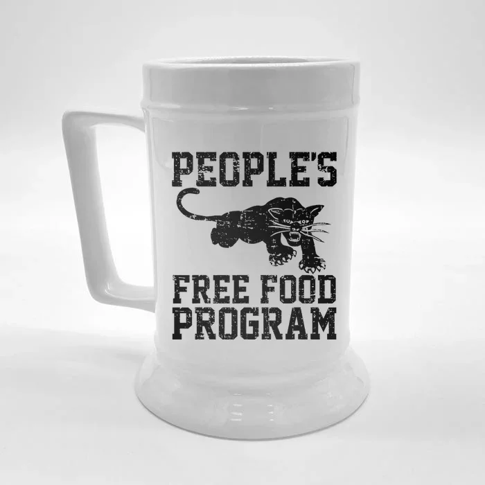 PeopleS Free Food Program Front & Back Beer Stein