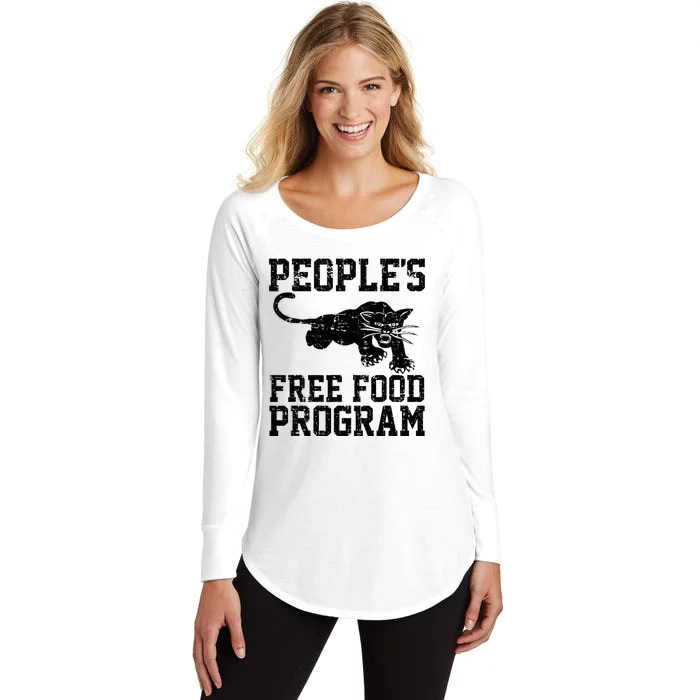 PeopleS Free Food Program Women's Perfect Tri Tunic Long Sleeve Shirt