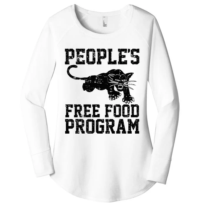 PeopleS Free Food Program Women's Perfect Tri Tunic Long Sleeve Shirt