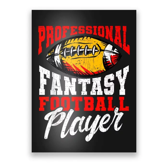 Professional Fantasy Football Player Fantasy Football Poster