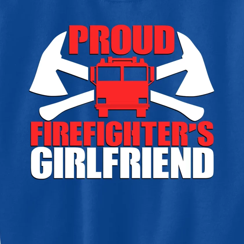 Proud Firefighters Friend Novelty Firefighter Gift Kids Sweatshirt