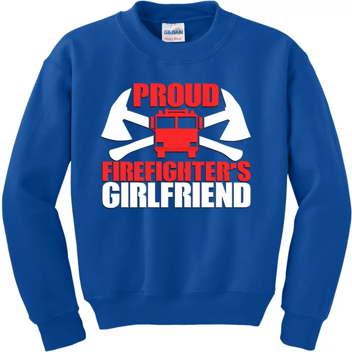 Proud Firefighters Friend Novelty Firefighter Gift Kids Sweatshirt