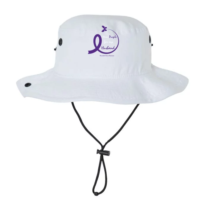 Products Funny Gift Purple Husband Pancreatic Cancer Awareness Gift Legacy Cool Fit Booney Bucket Hat