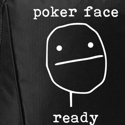 Poker Face Gambling Funny Humor Card Playing City Backpack