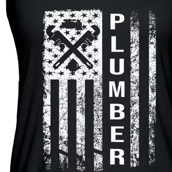 Plumber Flag Gifts For Plumbers Funny Plumbing Outfit Ladies Essential Flowy Tank