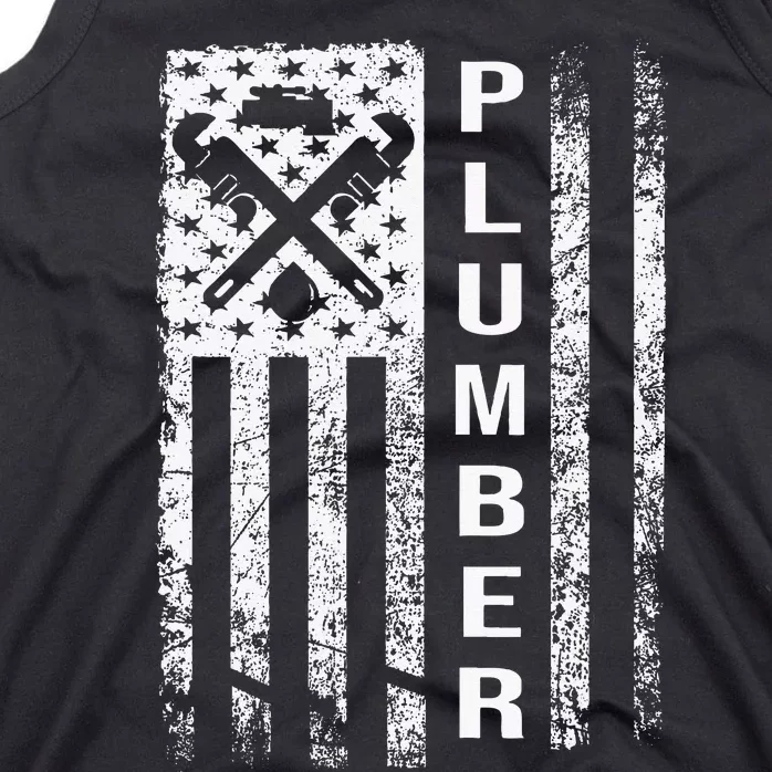 Plumber Flag Gifts For Plumbers Funny Plumbing Outfit Tank Top