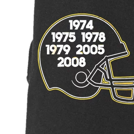 Pittsburgh Football Glory Years Helmet Doggie 3-End Fleece Hoodie