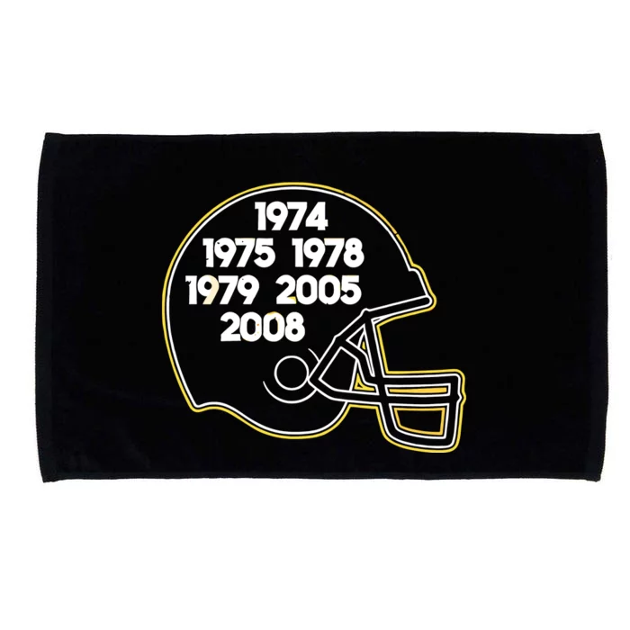 Pittsburgh Football Glory Years Helmet Microfiber Hand Towel