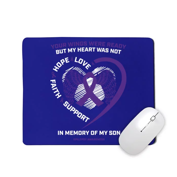 Products Funny Gift In Memory Of My Son Purple Epilepsy Awareness Funny Gift Mousepad