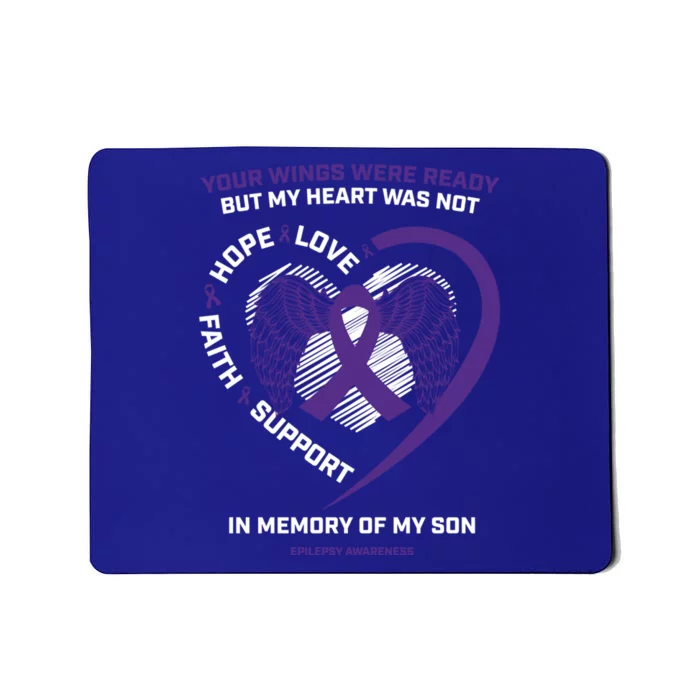 Products Funny Gift In Memory Of My Son Purple Epilepsy Awareness Funny Gift Mousepad