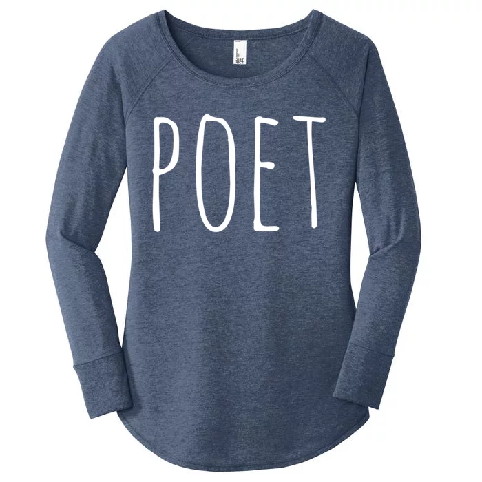 Poet Funny Gift Funny Writers Authors Poetry Gift Women's Perfect Tri Tunic Long Sleeve Shirt