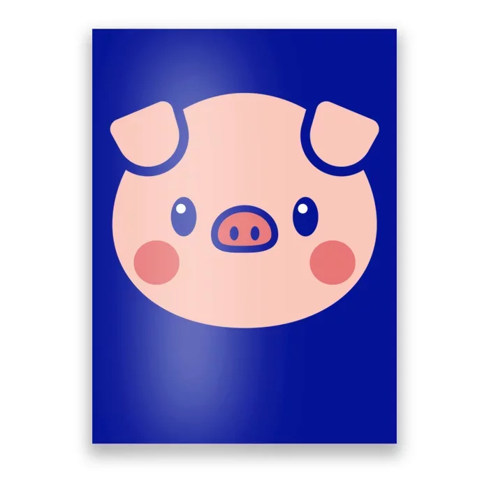 Pig Face Gift For Pig Lover Meaningful Gift Poster