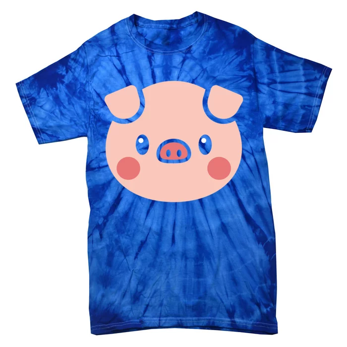 Pig Face Gift For Pig Lover Meaningful Gift Tie-Dye T-Shirt