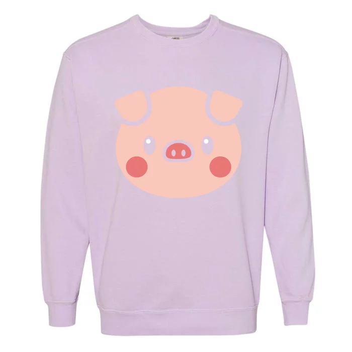 Pig Face Gift For Pig Lover Meaningful Gift Garment-Dyed Sweatshirt