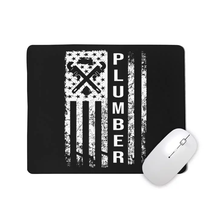 Plumber Flag Gifts For Plumbers Funny Plumbing Outfit Mousepad