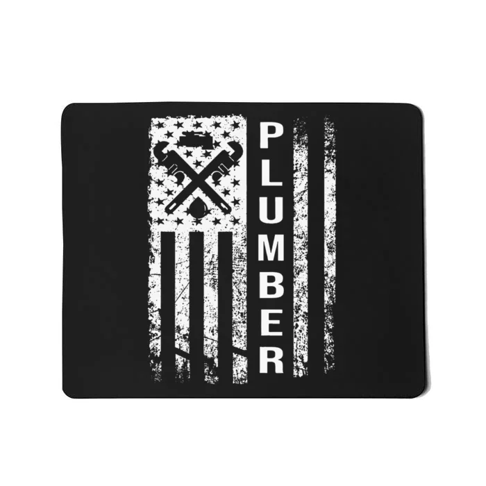 Plumber Flag Gifts For Plumbers Funny Plumbing Outfit Mousepad