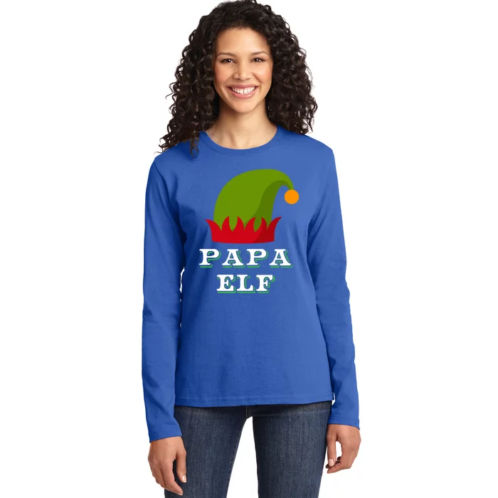 Papa Funny Graphic Design For Dads Gift Ladies Long Sleeve Shirt