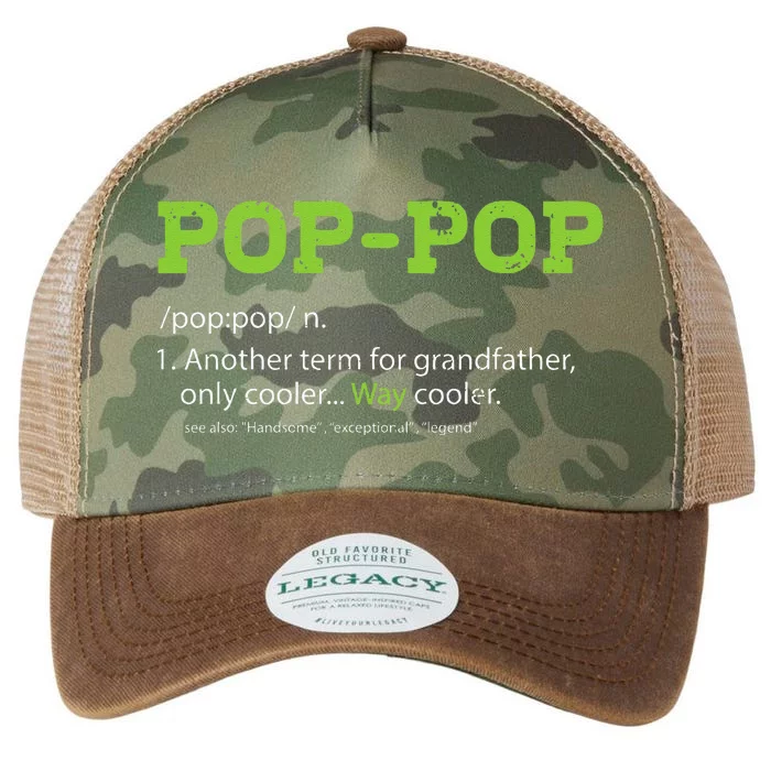 Pops For Grandpa Pop Pop Definition Cool Dad Gift Legacy Tie Dye Trucker Hat