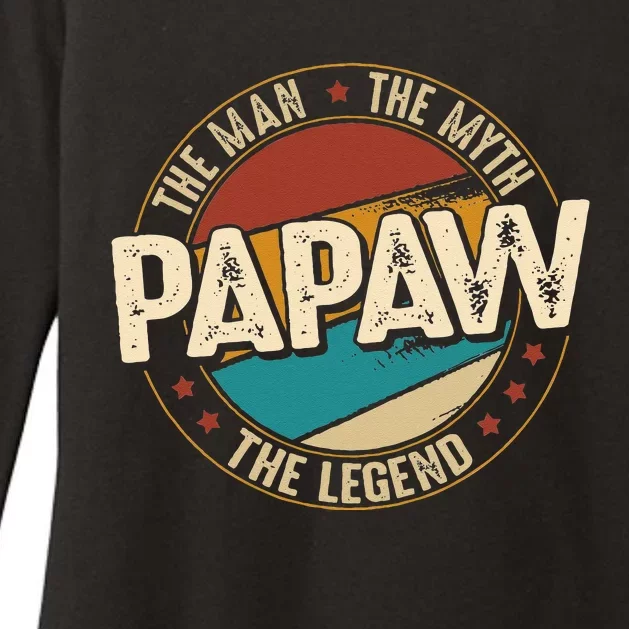 Papaw From Grandchildren Papaw The Myth The Legend Womens CVC Long Sleeve Shirt