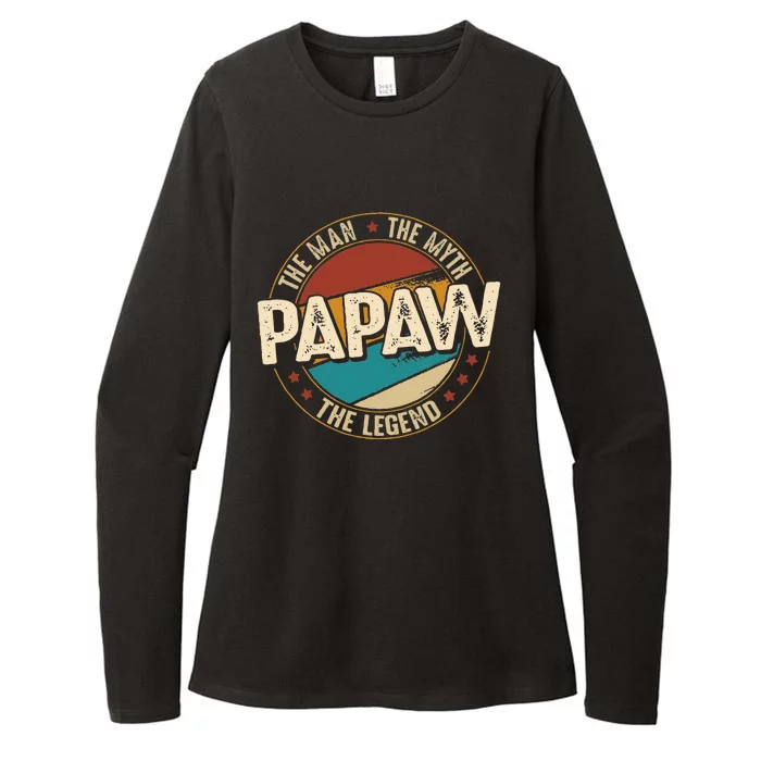 Papaw From Grandchildren Papaw The Myth The Legend Womens CVC Long Sleeve Shirt