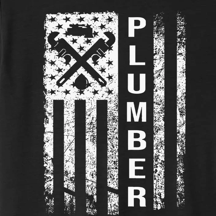 Plumber Flag Gifts For Plumbers Funny Plumbing Outfit ChromaSoft Performance T-Shirt