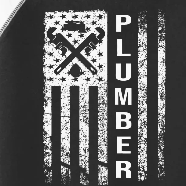 Plumber Flag Gifts For Plumbers Funny Plumbing Outfit Toddler Fine Jersey T-Shirt