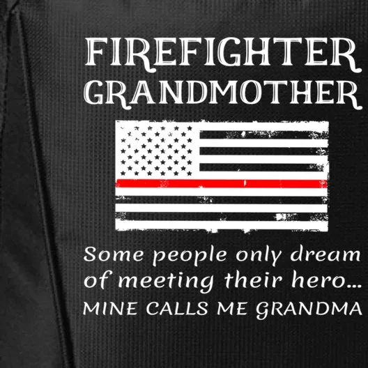 Proud Firefighter Grandmother Fire Fire Grandma Flag Cute Gift City Backpack