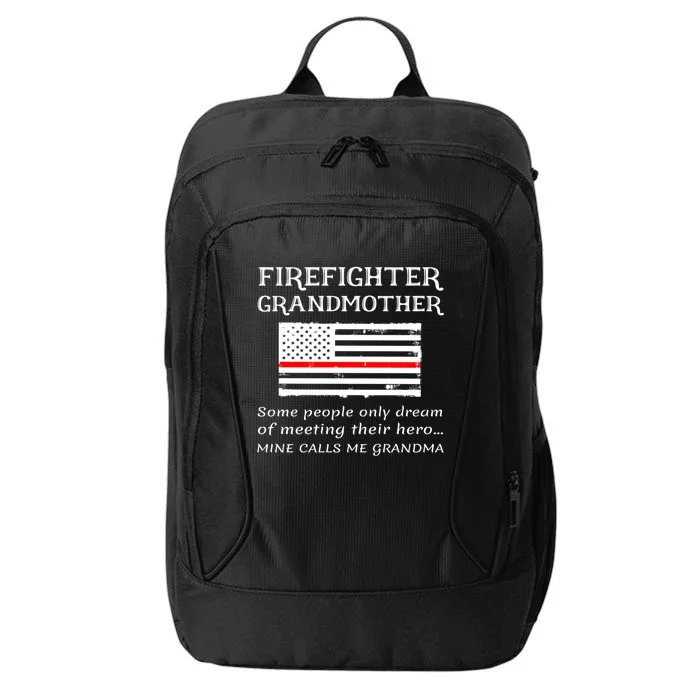 Proud Firefighter Grandmother Fire Fire Grandma Flag Cute Gift City Backpack