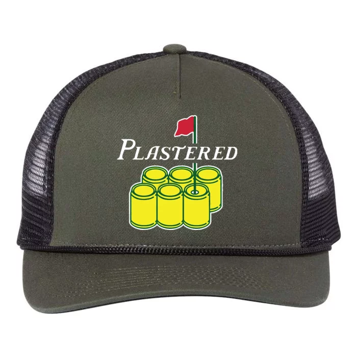 Plastered Funny Gold Beer Retro Rope Trucker Hat Cap