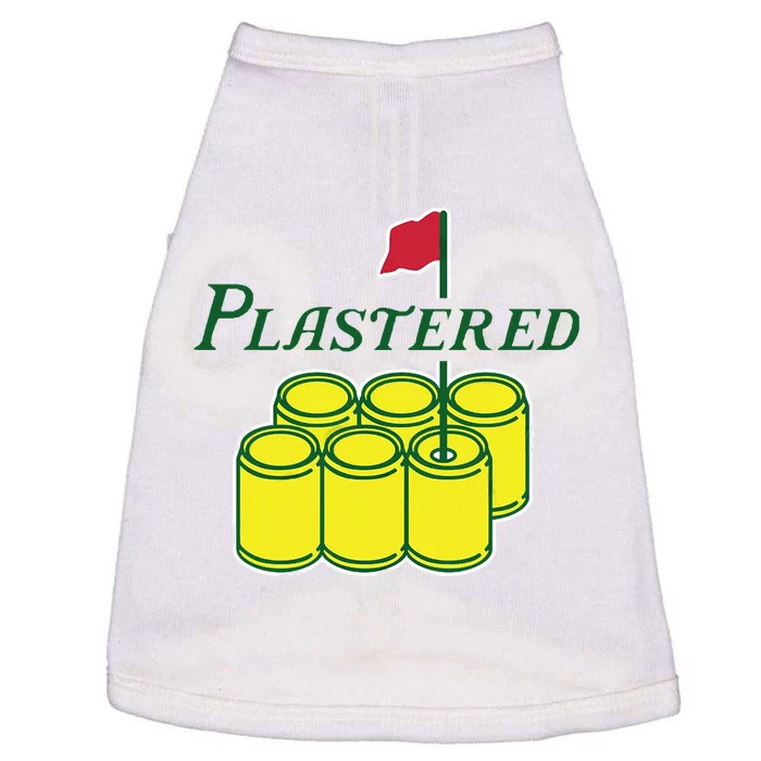 Plastered Funny Gold Beer Doggie Tank