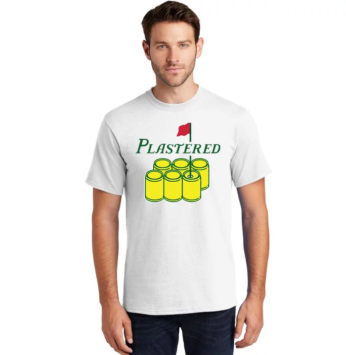 Plastered Funny Gold Beer Tall T-Shirt