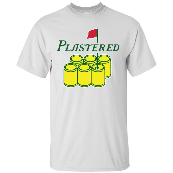 Plastered Funny Gold Beer Tall T-Shirt