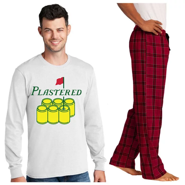 Plastered Funny Gold Beer Long Sleeve Pajama Set