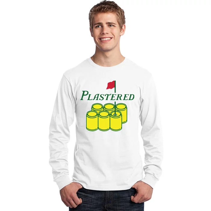 Plastered Funny Gold Beer Tall Long Sleeve T-Shirt