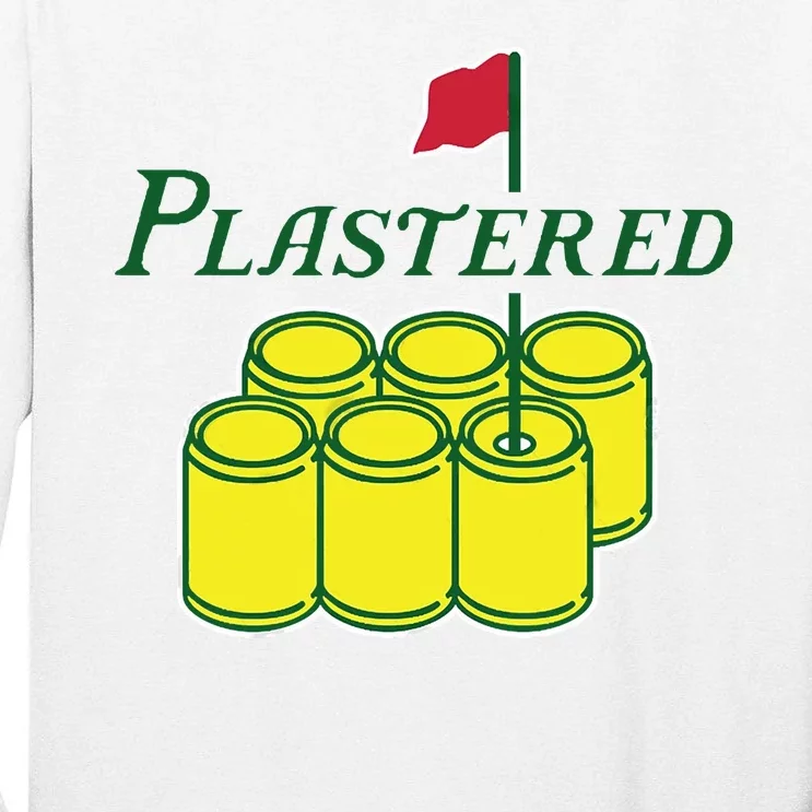 Plastered Funny Gold Beer Tall Long Sleeve T-Shirt