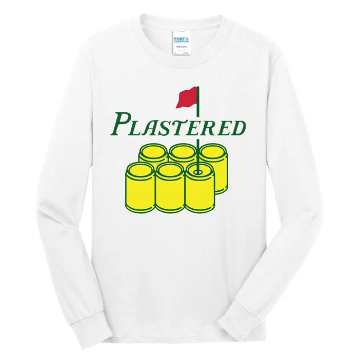 Plastered Funny Gold Beer Tall Long Sleeve T-Shirt