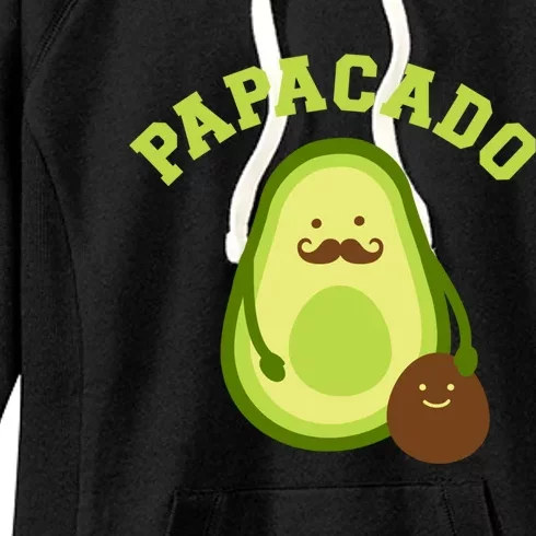 Papacado Funny Gift For New Dad Or Daddy Announcet Cute Gift Women's Fleece Hoodie