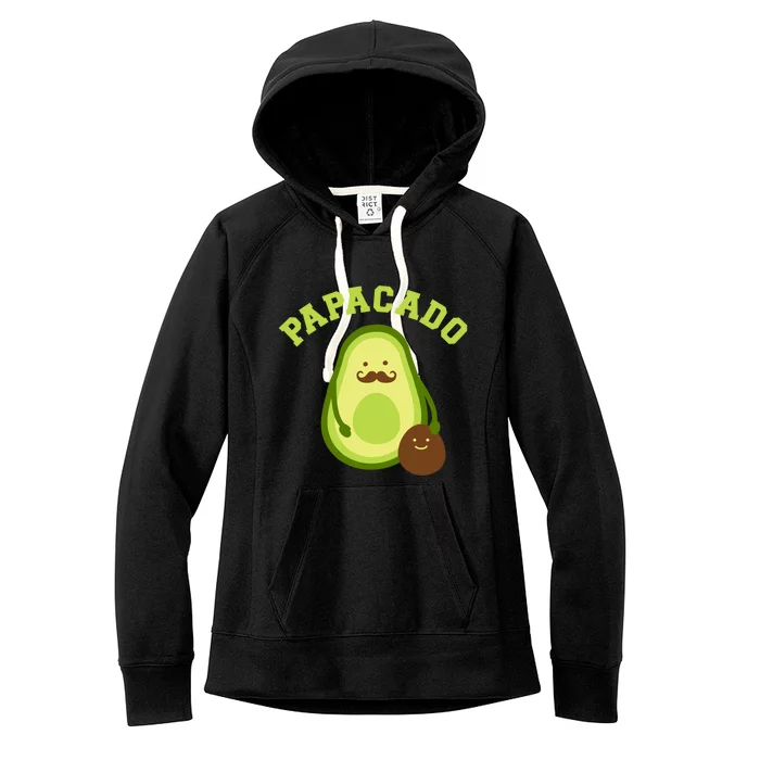 Papacado Funny Gift For New Dad Or Daddy Announcet Cute Gift Women's Fleece Hoodie