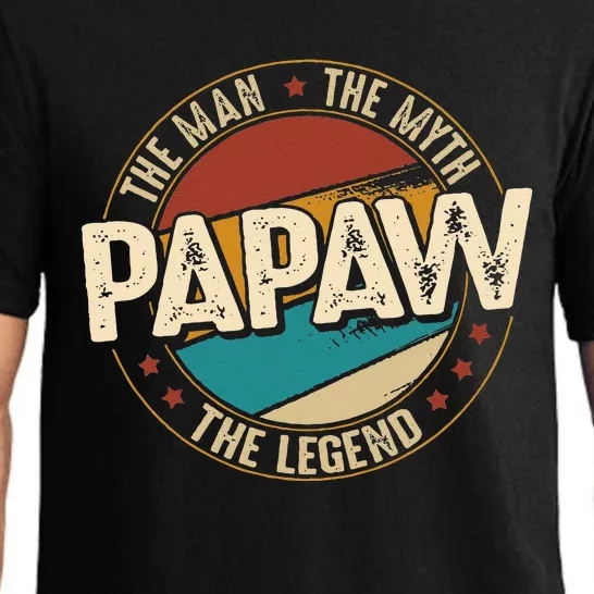 Papaw From Grandchildren Papaw The Myth The Legend Pajama Set