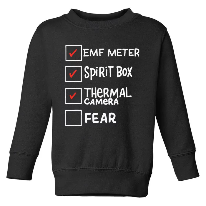 Phasmophobia Funny Ghost Hunter Paranormal Investigators Toddler Sweatshirt