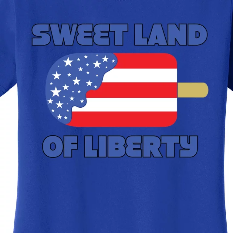 Patriotic Funny Gift Sweet Land Liberty Funny Gift Usa Funny Gift Graphic Funny Women's T-Shirt