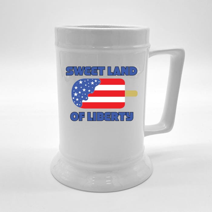 Patriotic Funny Gift Sweet Land Liberty Funny Gift Usa Funny Gift Graphic Funny Front & Back Beer Stein