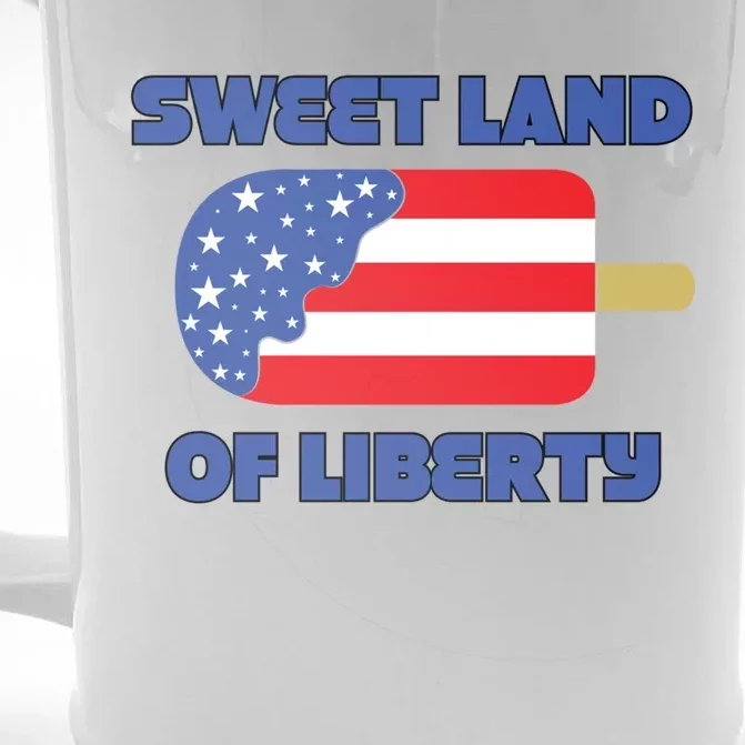 Patriotic Funny Gift Sweet Land Liberty Funny Gift Usa Funny Gift Graphic Funny Front & Back Beer Stein