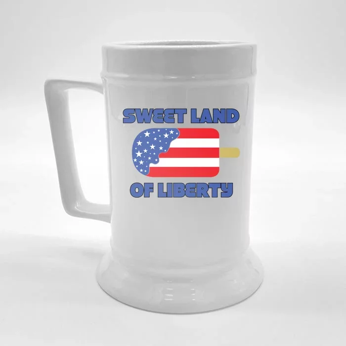 Patriotic Funny Gift Sweet Land Liberty Funny Gift Usa Funny Gift Graphic Funny Front & Back Beer Stein