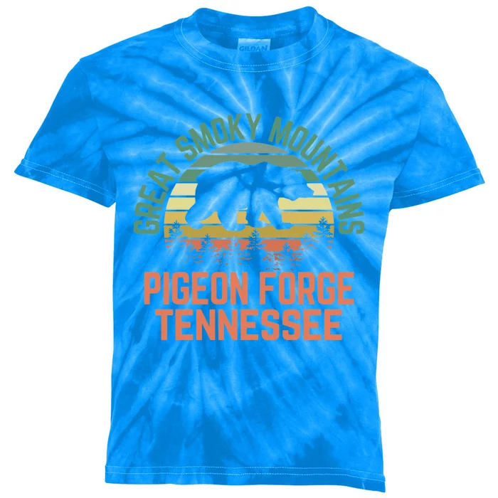 Pigeon Forge Great Smoky Mountains National Park Tennessee Gift Kids Tie-Dye T-Shirt