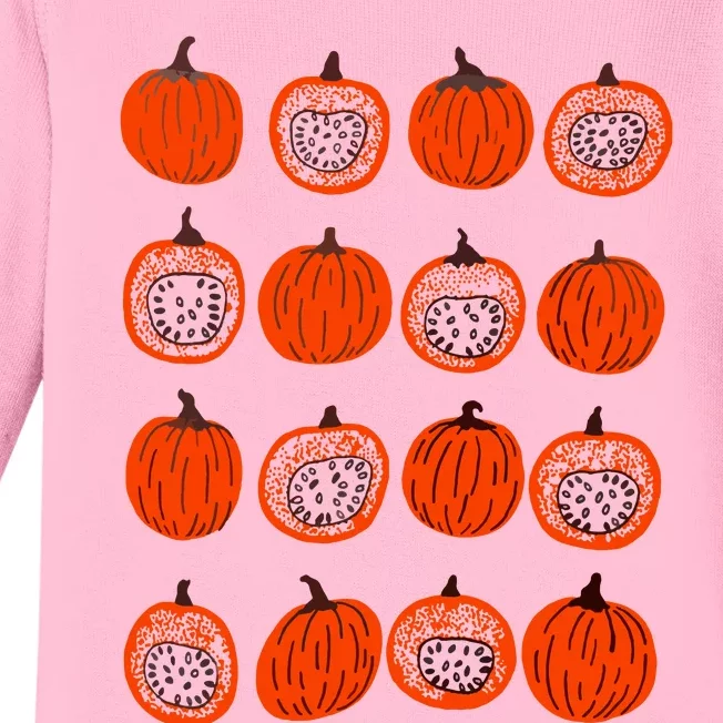 Pumpkin Foodie Gift Baby Long Sleeve Bodysuit