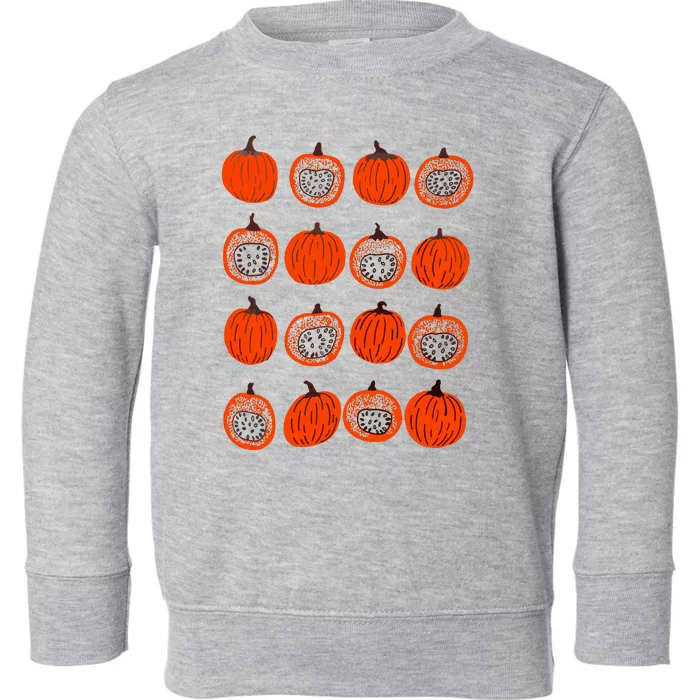 Pumpkin Foodie Gift Toddler Sweatshirt