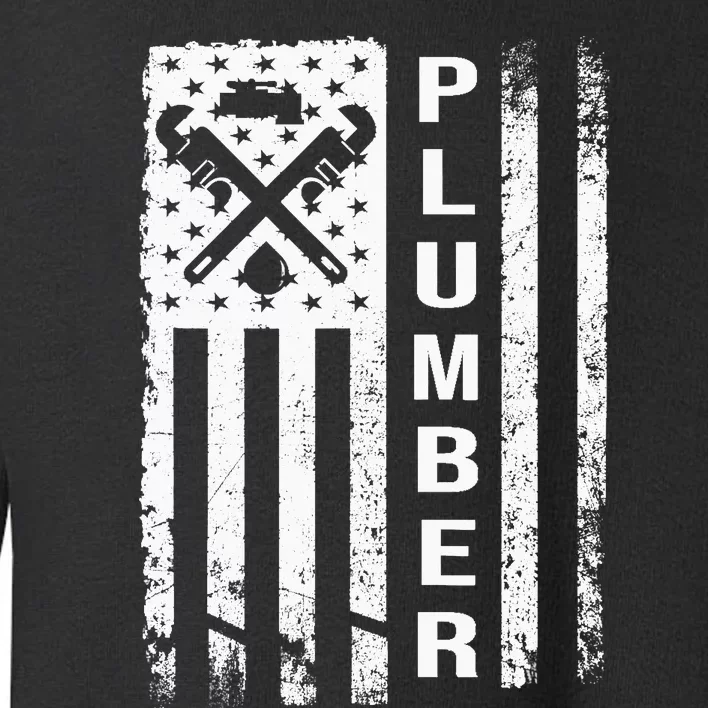 Plumber Flag Gifts For Plumbers Funny Plumbing Outfit Toddler Sweatshirt